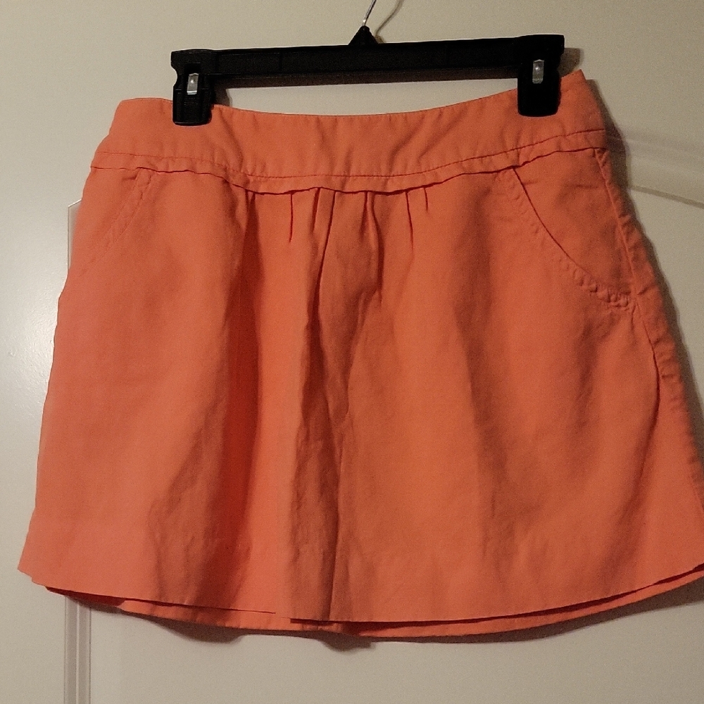 Coral Mini Skirt w/pockets